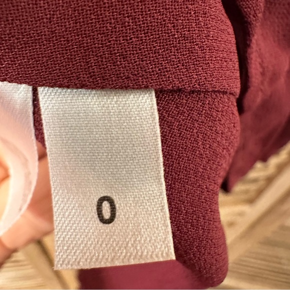 Reformation Vivianne Mini Dress in Plum Front Tie Sweetheart Neck size 0 - Picture 7 of 7